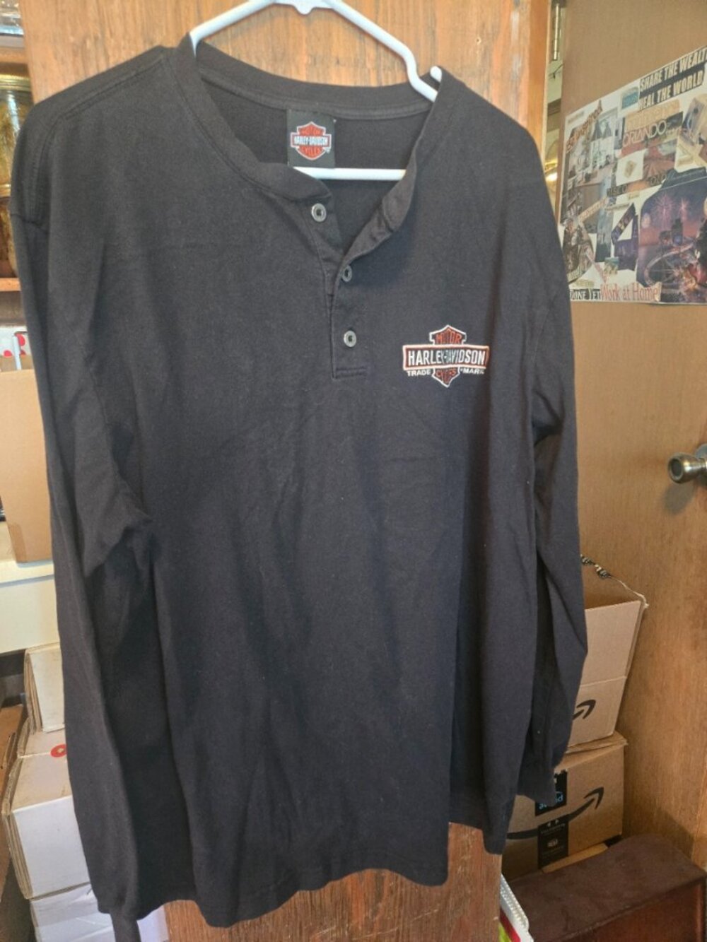 Harley Davidson Black Long Sleeve Shirt